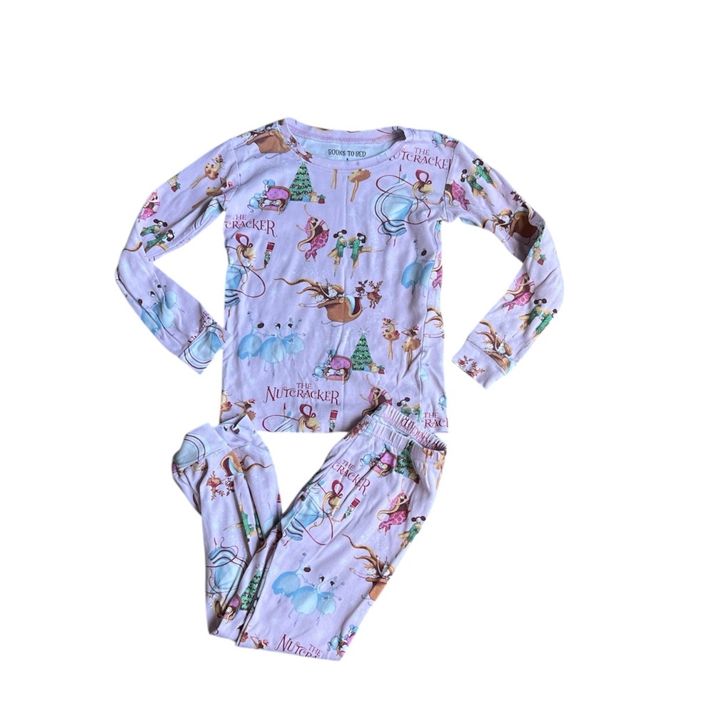 Nutcracker Kids Pajamas - Pink Books to Bed size 8